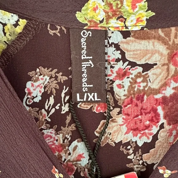 Sacred Threads Multicolor Floral Blouse - Picture 3 of 8